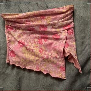 Pink floral top from shein